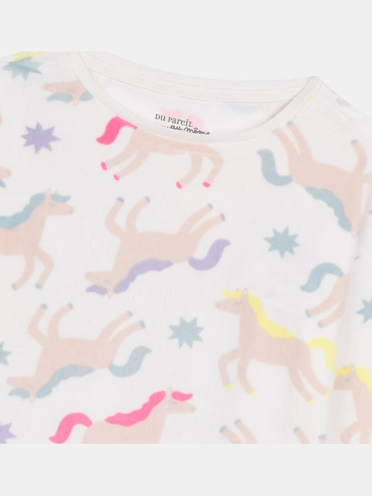 Dpam Kinderpyjama Weiß