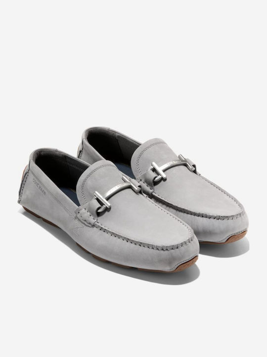 Donohue Grand Мъжки Кожени Мокасини в Сив Цвят