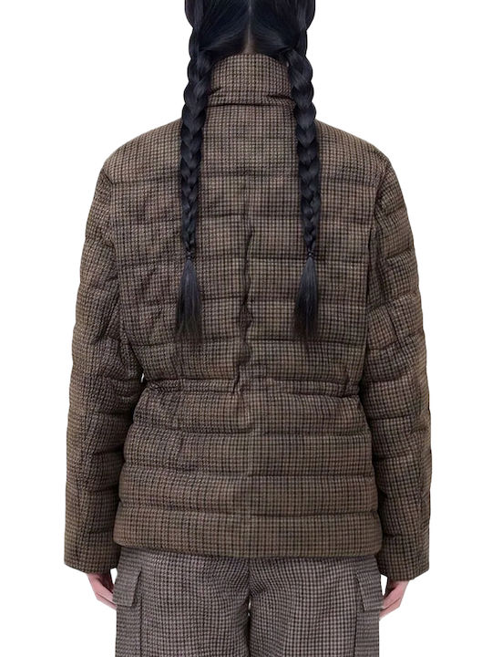 Save The Duck Lottie Μπουφάν Puffer Καφε- Μαυρο- Χακι