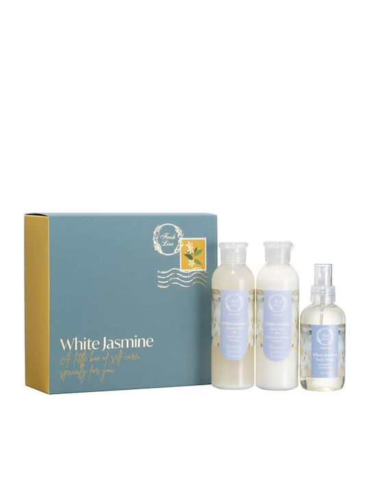 Fresh Line White Jasmine Комплект за грижа за почистване на тялото 3 бр Fresh Line White Jasmine Комплект за грижа за почистване на тялото 3 бр