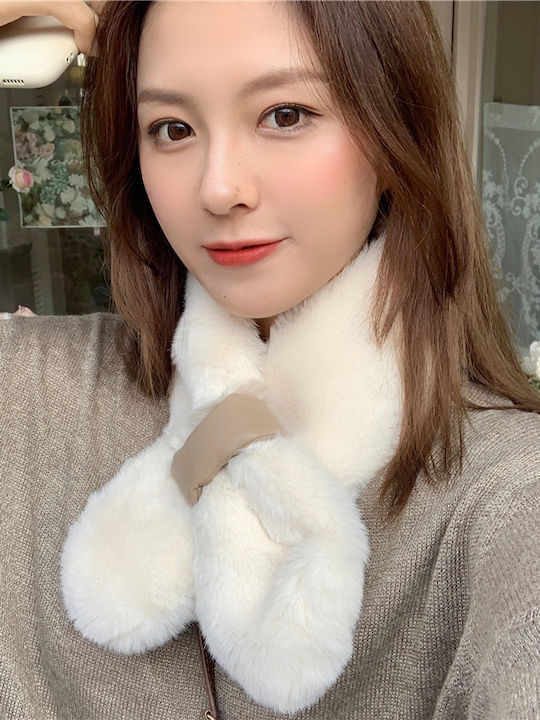 Women's White Scarf