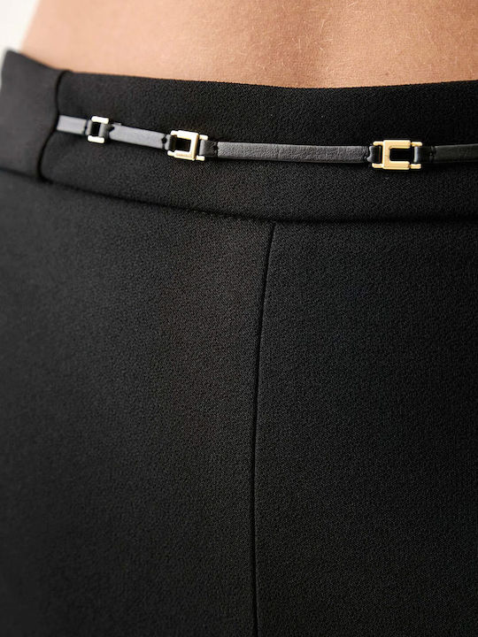 Pantaloni de Damă din Țesătură Negri