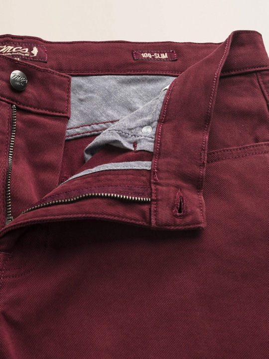 Pantaloni bărbătești Slim Fit Merlot