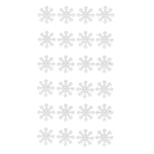 Craft with Fun Weihnachtsaufkleber mit Schneeflocken-Muster