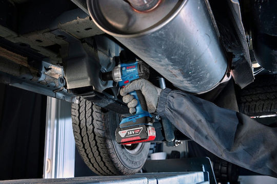 Bosch GDS 18V-350 Brushless Μπουλονόκλειδο Μπαταρίας 18V 2x4Ah με Υποδοχή 1/2"