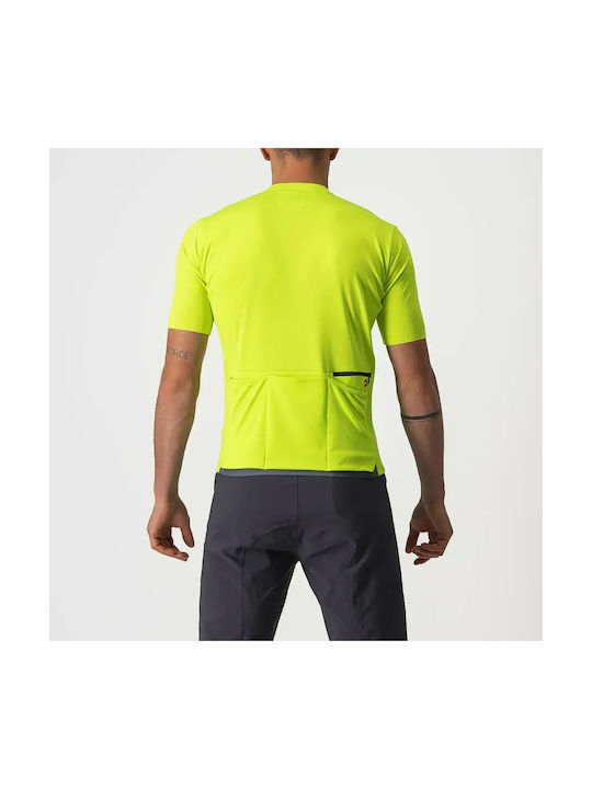Castelli Unlimited Allroad Мъжка Късорукавна Колоездачна Фланелка Жълта