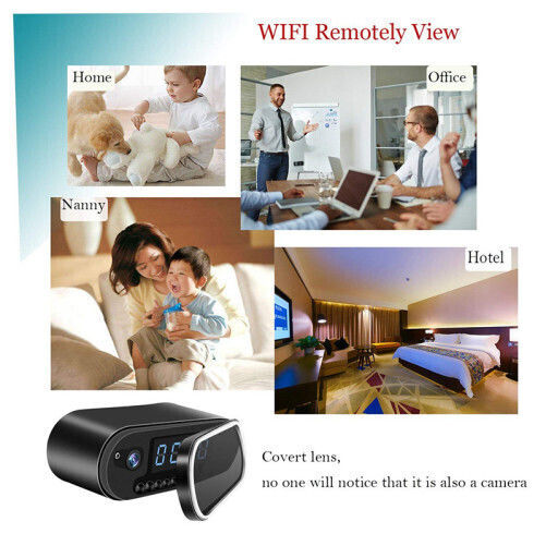 Ip07 WiFi Hidden Camera Clock 1080p with Memory Card Slot