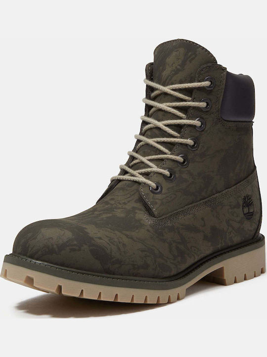 Heritage 6 Inch Lace Up Ανδρικά Μποτάκια Αδιάβροχα Πράσινα