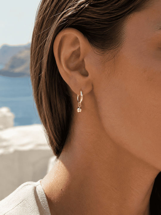 Lysea Virelia Women's Hoop Earrings 925 Sterling Silver Gold Colored