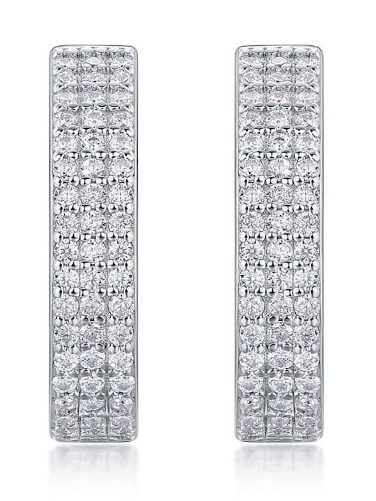Lysea Women's Aureline Earrings 925 Silver Silver Moissanite