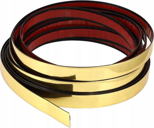 Decorative Gold Pvc Trim 14mm Gold 10 Meters 1.4cm Gloss