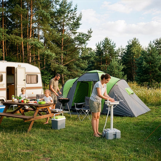 Nils Tragbares Waschbecken für Camping, Grau, 20 l