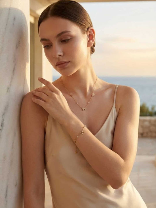 Lysea Women's Chain Bracelet in Gold-Plated Steel