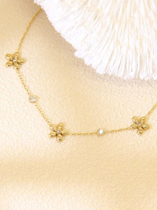 Lysea Women's Leather Chain Bracelet with Flower Design Lysea Women's Leather Chain Bracelet with Flower Design