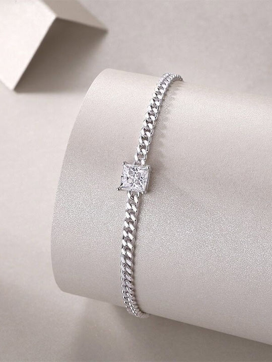 Lysea Women's Silver Chain Bracelet 16cm