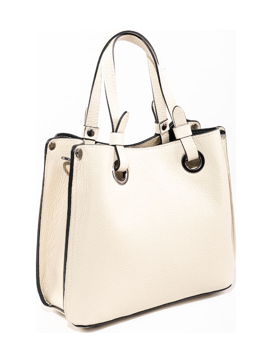 Damen Tote Bag aus Leder in Olivgrün