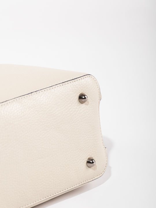 Damen Tote Bag aus Leder in Olivgrün