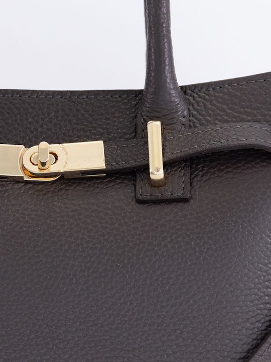 Leather Women's Satchel Bag Beige