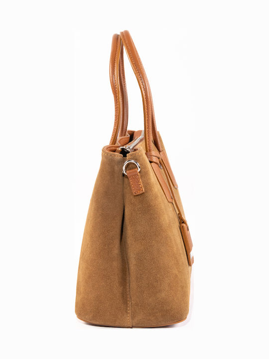 Grey Leather Women's Shoulder Bag