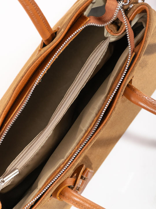 Grey Leather Women's Shoulder Bag