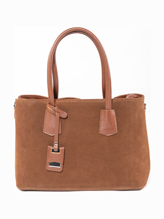 Grey Leather Women's Shoulder Bag
