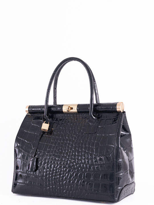 Burgunderrote Damen-Schultertasche aus Leder