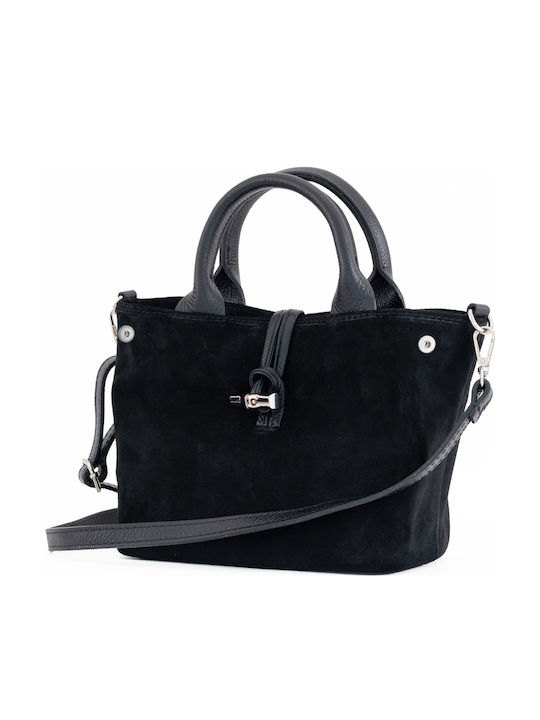 Burgunderrote Damen-Schultertasche aus Leder