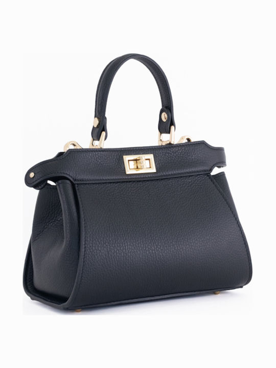 Leather Women's Satchel Bag Cognac