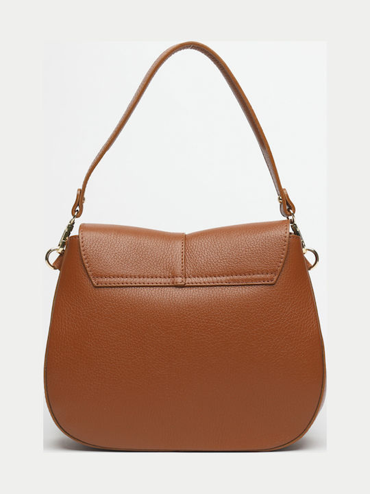 Burgunderrote Damen-Ledertasche zum Umhängen