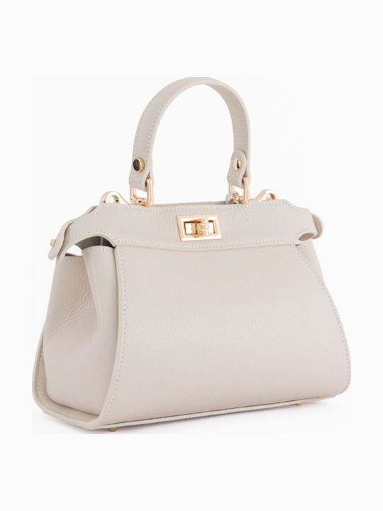 Leather Women's Satchel Bag Cognac