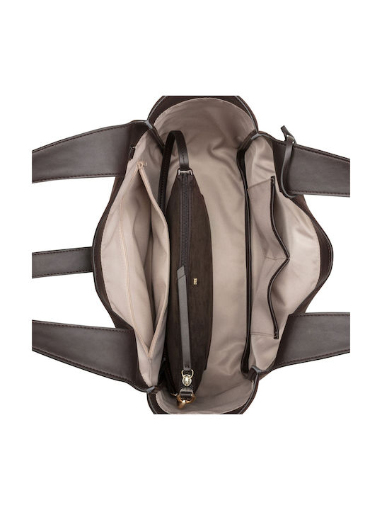 Monette Fabric Women's Tote Bag Brown
