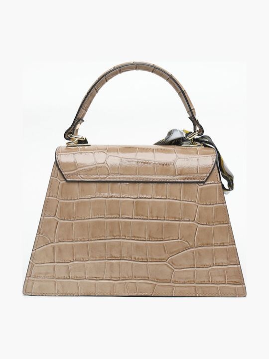 Blaue Damen-Ledertasche zum Umhängen
