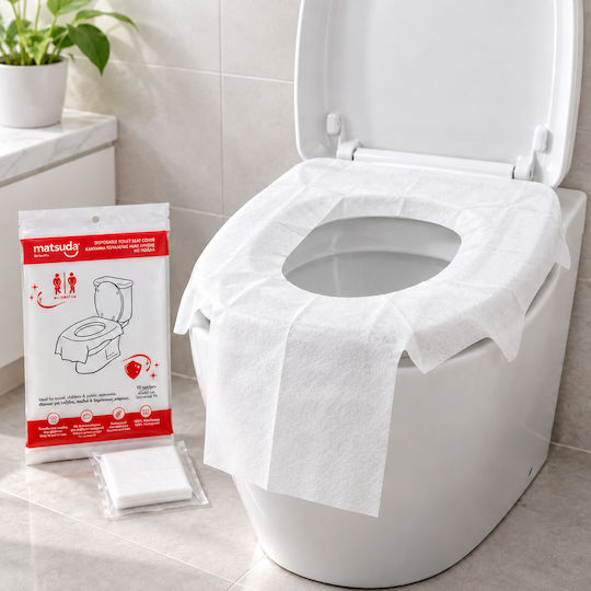 Matsuda Einweg-WC-Sitzbezüge mit Schürze 10 Stück