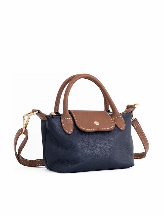 Burgunderrote Damen-Schultertasche aus Leder