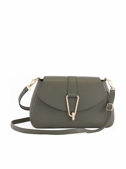 Burgunderrote Damen-Schultertasche aus Leder