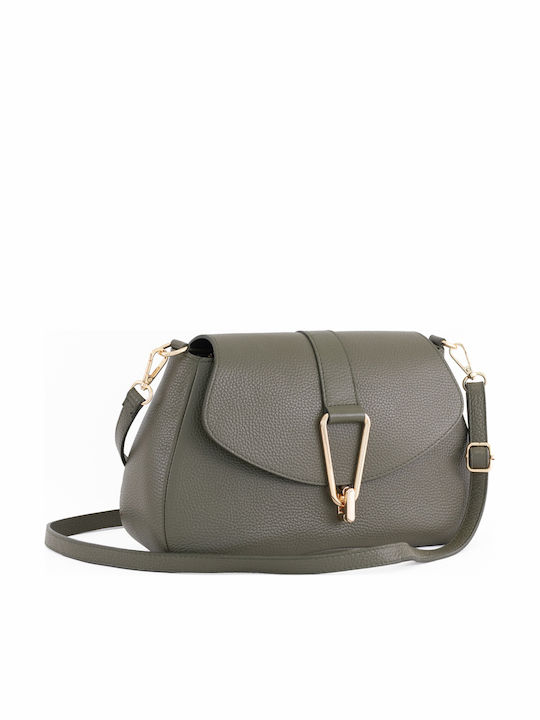 Burgunderrote Damen-Schultertasche aus Leder