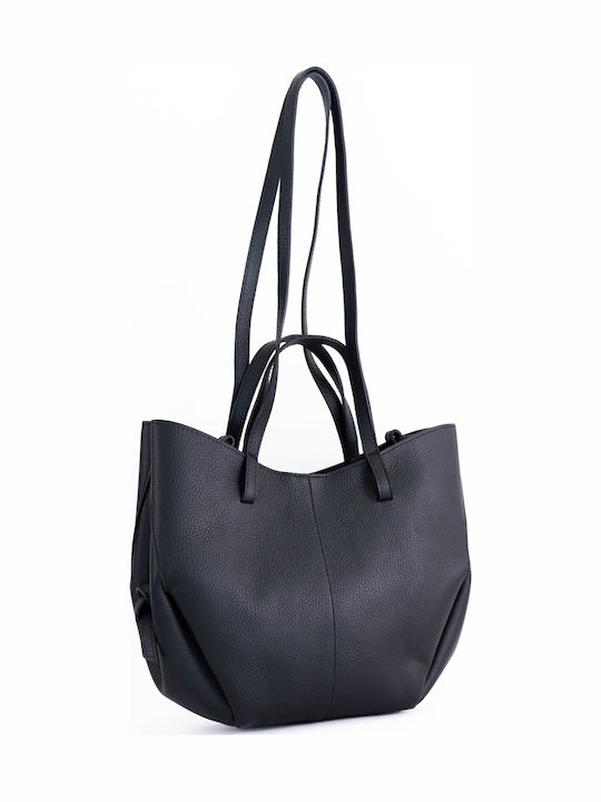 Set aus Burgunderroter Damen-Ledertasche für Hand und Schulter