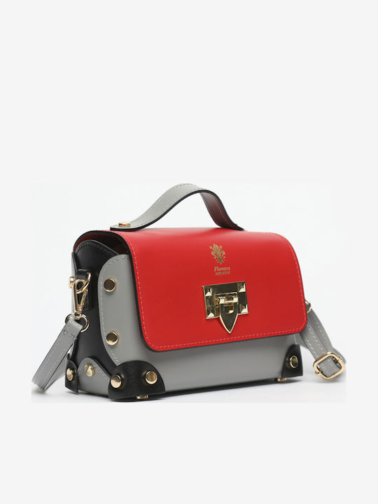 Leather Women's Flap Bag Multicolour