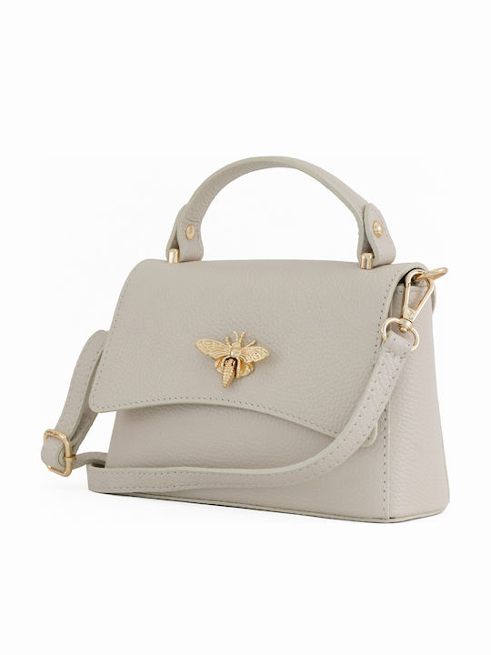 Grüne Damen-Ledertasche im Satchel-Stil