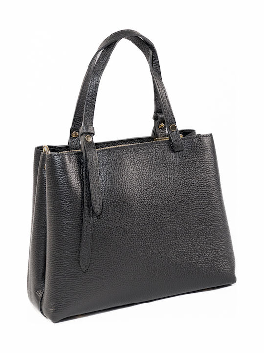 Bordeauxfarbene Damen-Schultertasche aus Leder