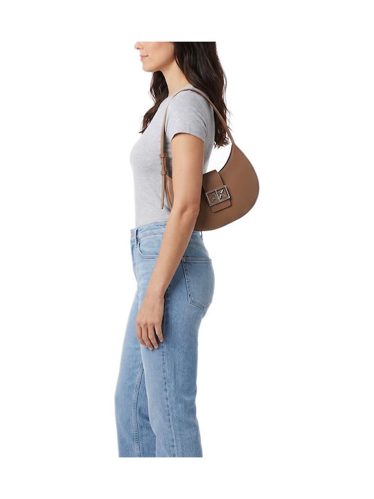 Fabric Women's Shoulder Bag Beige