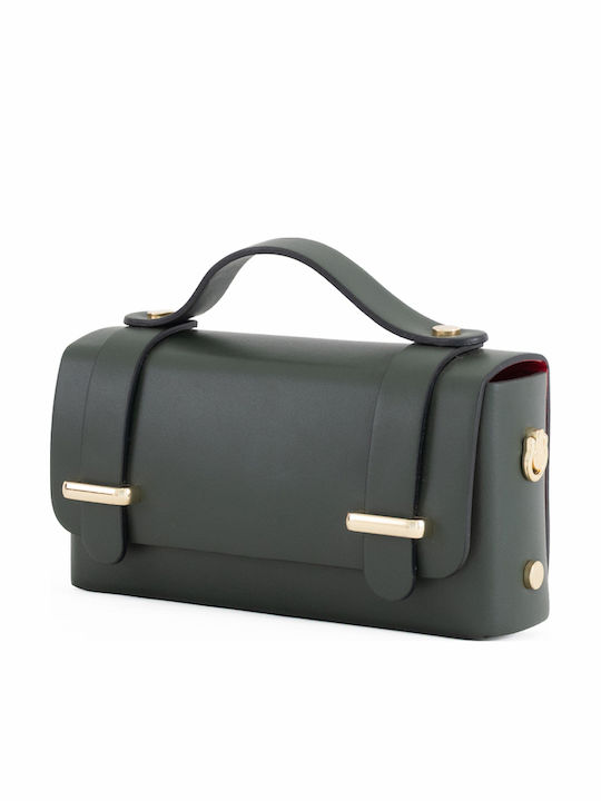 Light Blue Leather Women's Shoulder Bag