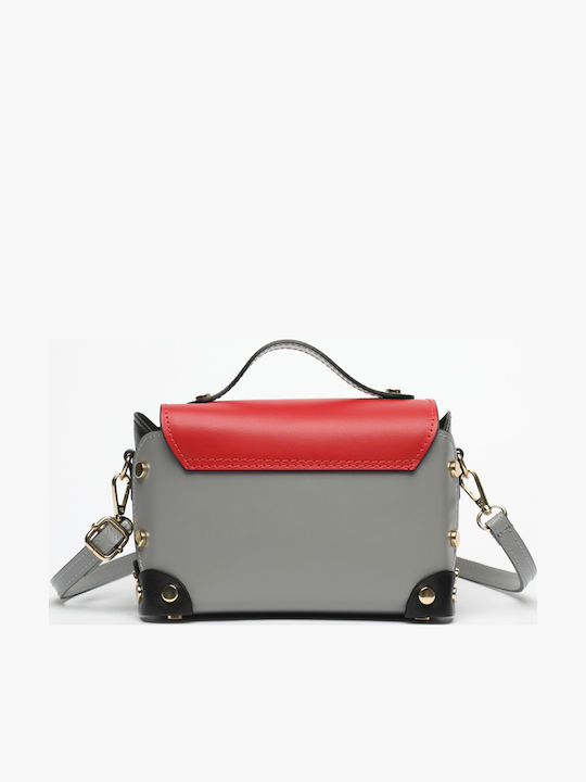 Beige Leather Women's Shoulder Bag