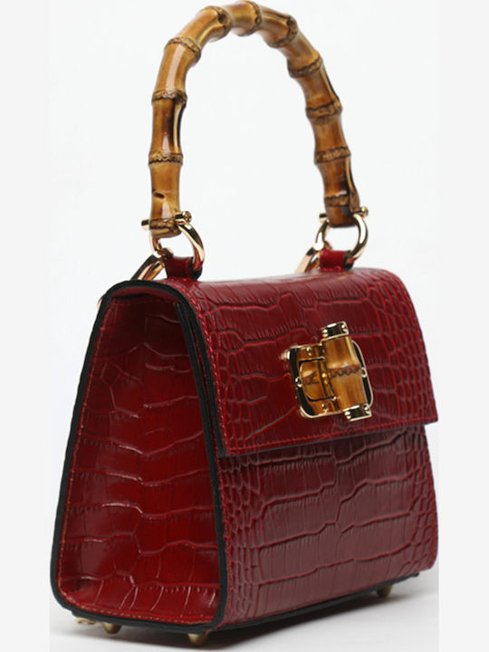 Leather Women's Crossbody Bag Orange