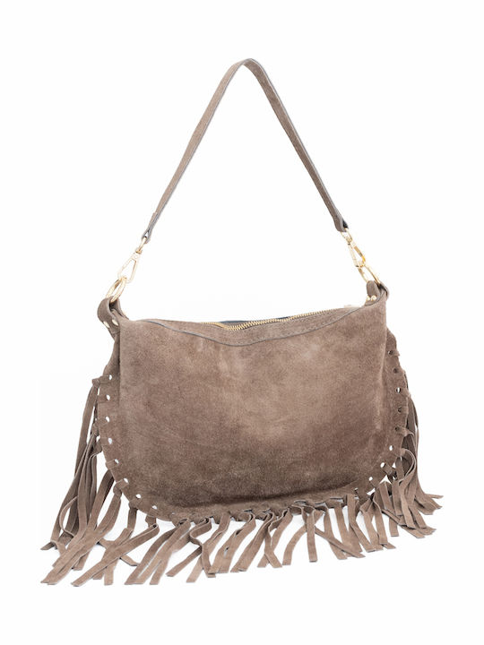 Black Leather Women's Shoulder Bag