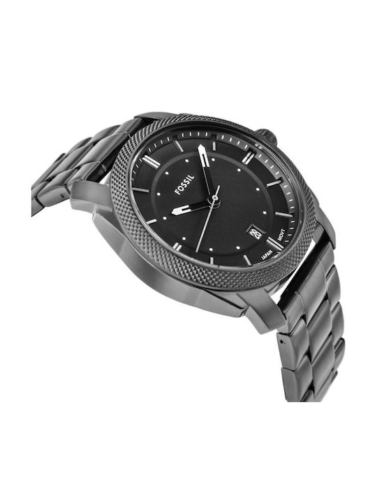Мъжки Часовник 42 мм На Батерия С Метална Верижка Iron Grey