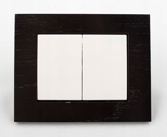 Harry Potter Recessed Double Wall Switch Without Frame White