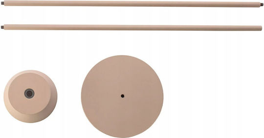 Verlo LED Floor Lamp H123xL123cm with Warm White Light Beige