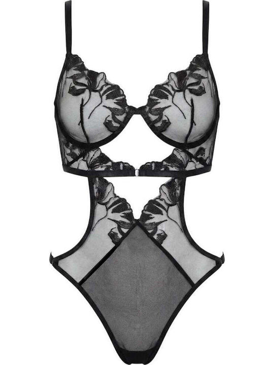 Black Lace Bodysuit Spalexline Sx1023