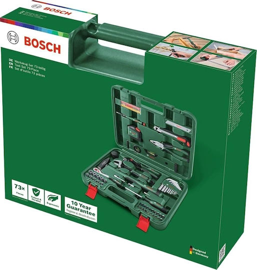 Bosch Werkzeugkoffer mit 73 Werkzeugen